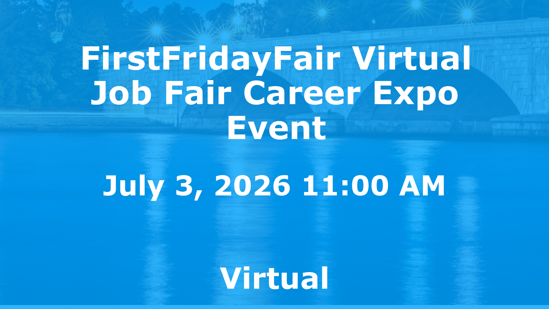 FirstFridayFair Virtual Job Fair Career Expo Event event image